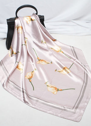 Digital Printed Square Silk Scarf