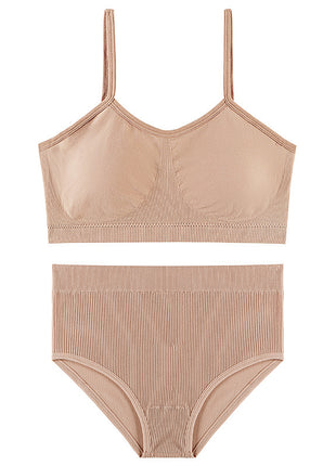 No Steel Ring Comfortable Breathable Bra & Panties Set