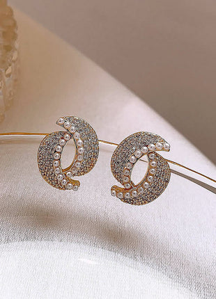 Full Jewelled Stud Earrings