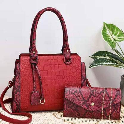 Serpentine Stitching Fashion Combination Bags