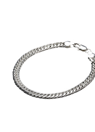 18K Silver Plated 6MM Full Side Bracelet