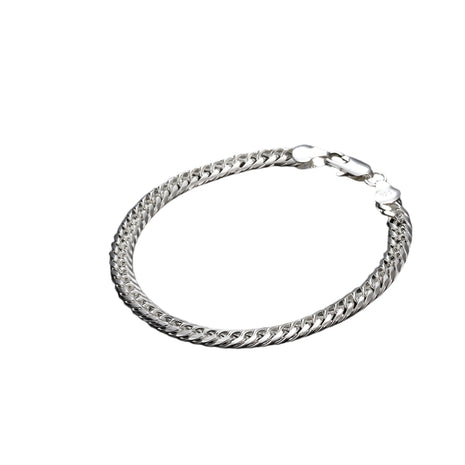 18K Silver Plated 6MM Full Side Bracelet