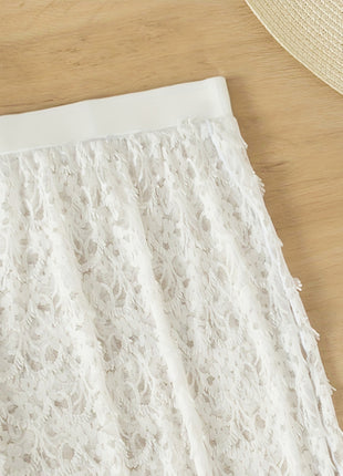 Swimsuit Elegant Gathered Long Skirt Bikini Three Pieces