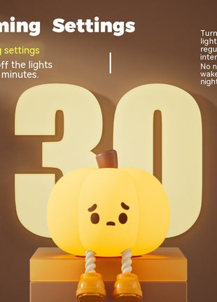 Home Decor Halloween Pumpkin Night Light Soft Silicone Lamp