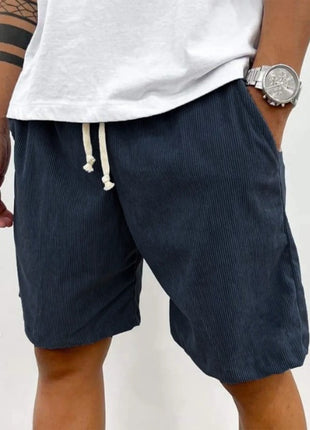 Lace-up Corduroy Casual Shorts