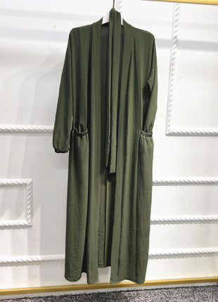 Lace-up Stitching Elegant Abaya