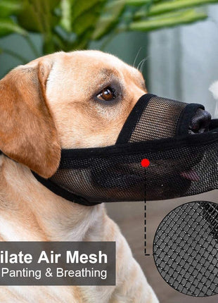 Breathable Mesh Muzzle For Dogs Anti-bite Anti-barking Anti-eating Anti-barking For Large Medium And Small Dogs