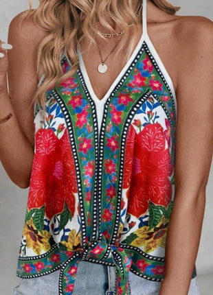 Open Shoulder Vest with Front Placket Top