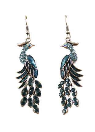 Retro Peacock Earrings