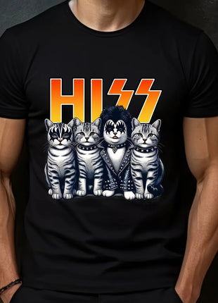 Printed Short Sleeved Round Neck T-shirt