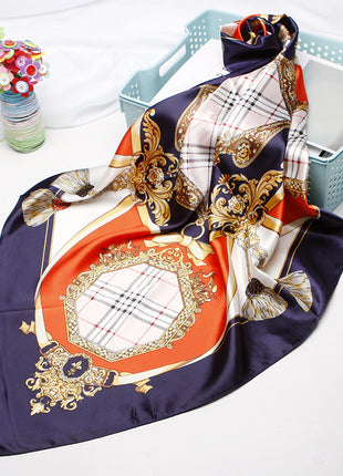 High-end Versatile Vintage Printed Workplace Scarf