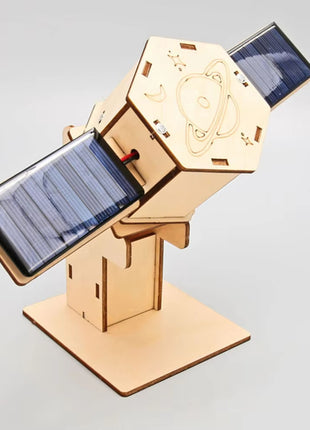 Diy Technology Small Production Stem Experimental Teaching Aids Space Model Artificial Satellite Educational Toys Solar Power Toy Kit Science