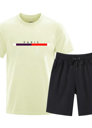 Cotton T-shirt & Shorts Two-piece Set