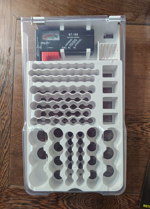 Battery Storage Box with Free Test Indicator