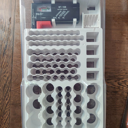 Battery Storage Box with Free Test Indicator