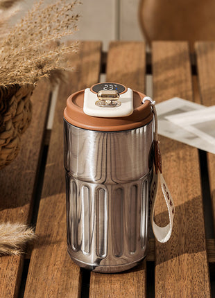 Smart Digital Thermal Bottle – Stainless Steel Insulated Coffee Mug (450ml)
