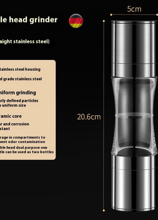 304 Double-headed Stainless Steel Adjustable grinding coarseness