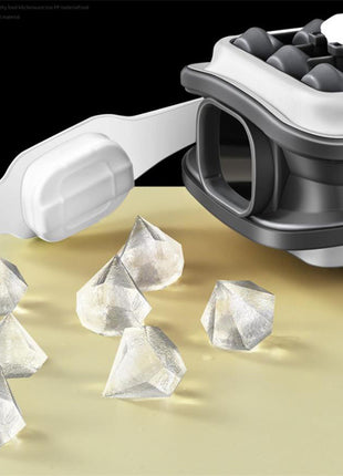2in1 Portable Silicone Ice Diamond Mold & Water Bottle Creative Curling Summer Kitchen Gadgets