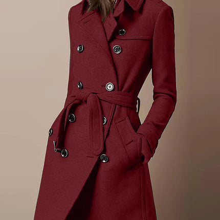 Double Breasted Woolen Coat