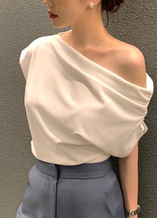 Summer Niche Irregular Shoulder Design