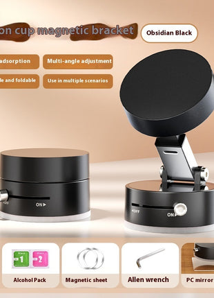 Foldable Magnetic Vacuum Car Phone Holder