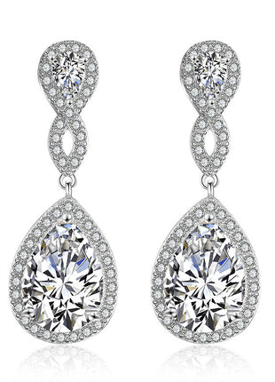 AAA Zircon Drop-shaped Earrings