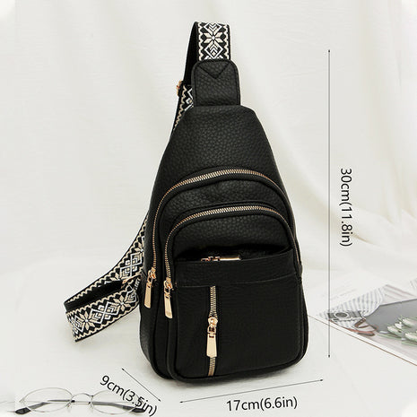Soft Leather Retro Crossbody Bag