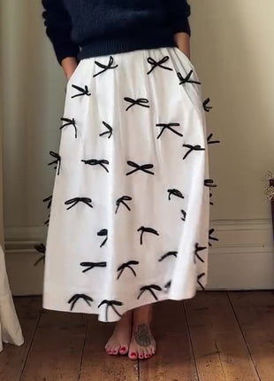 Free Waist Tight Bow Skirt