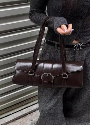 Vintage Leather One Shoulder Handbag