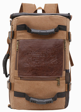 Canvas Backpack Huge Travel School Shoulder Computer Functional Versatile Bags Multifunctional Laptop Bag