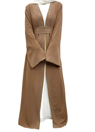 Sparks Lace-up With Pocket Abaya