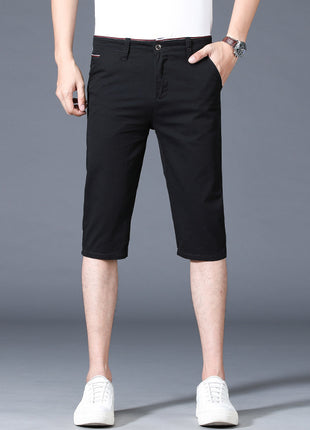 Slim-fitting Mid-waist Thin Casual Pants