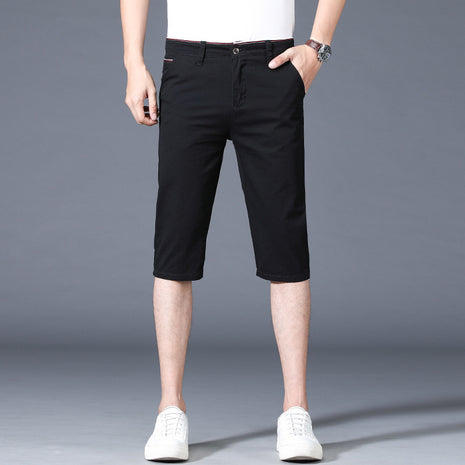 Slim-fitting Mid-waist Thin Casual Pants