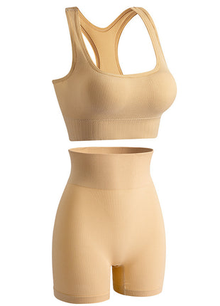 Wireless Bra and Shorts Sport Set