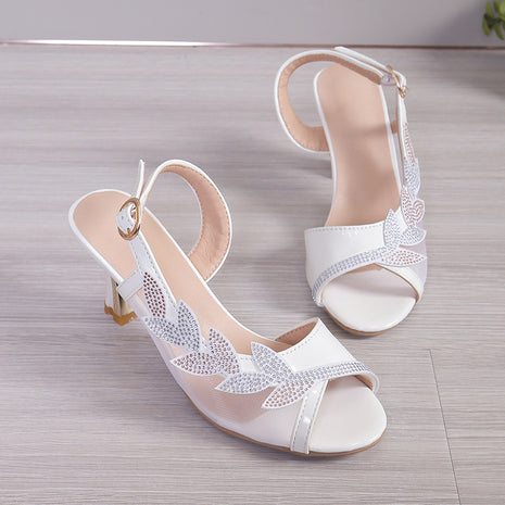 Summer Rhinestone High Stiletto Heel