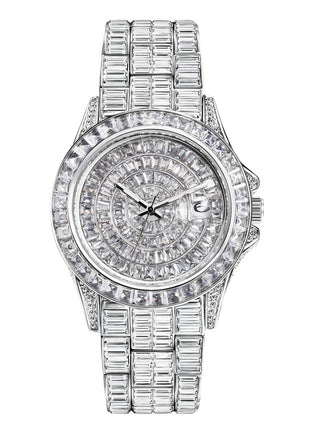 Square Full Diamond Watch High-grade Zircon