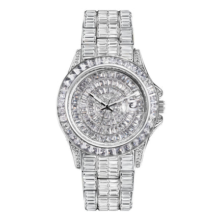 Square Full Diamond Watch High-grade Zircon