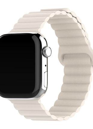 Two-color Silicone Magnetic Back Ring Buckle Band Applicable with Apple watch