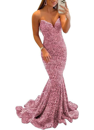 Sequin Formal Long Prom Party Gowns