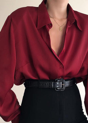 Loose Design Intellectual Elegant Shirt