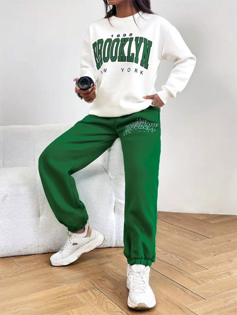 Long-sleeved and Pants Set