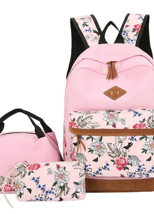 Casual Three-piece Large Capacity Student Schoolbag Japanese Style backpack