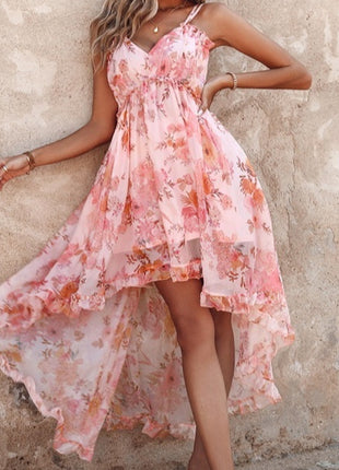 New Suspender Loose Chiffon Dress