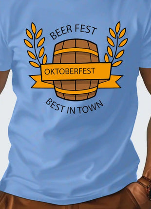 3D Digital Printed Casual Round Neck Short Sleeved Shirt