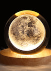 Solid Wood Lamp Holder / Moon 6CM