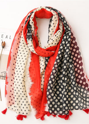 Japanese Style Artistic Cotton and Linen Scarf Bohemian Cashew