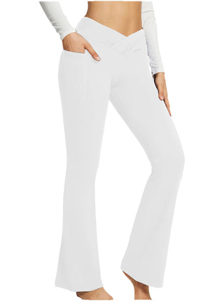 High Waist Slim Fit Wide Leg Yoga Pants