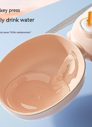 Portable Water Bottle and Food Container For Pets Feeder Bowl Outdoor