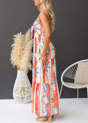 Lace-up Maxi Dress