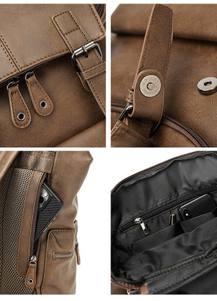 Large Capacity Korean Casual Retro Backpack